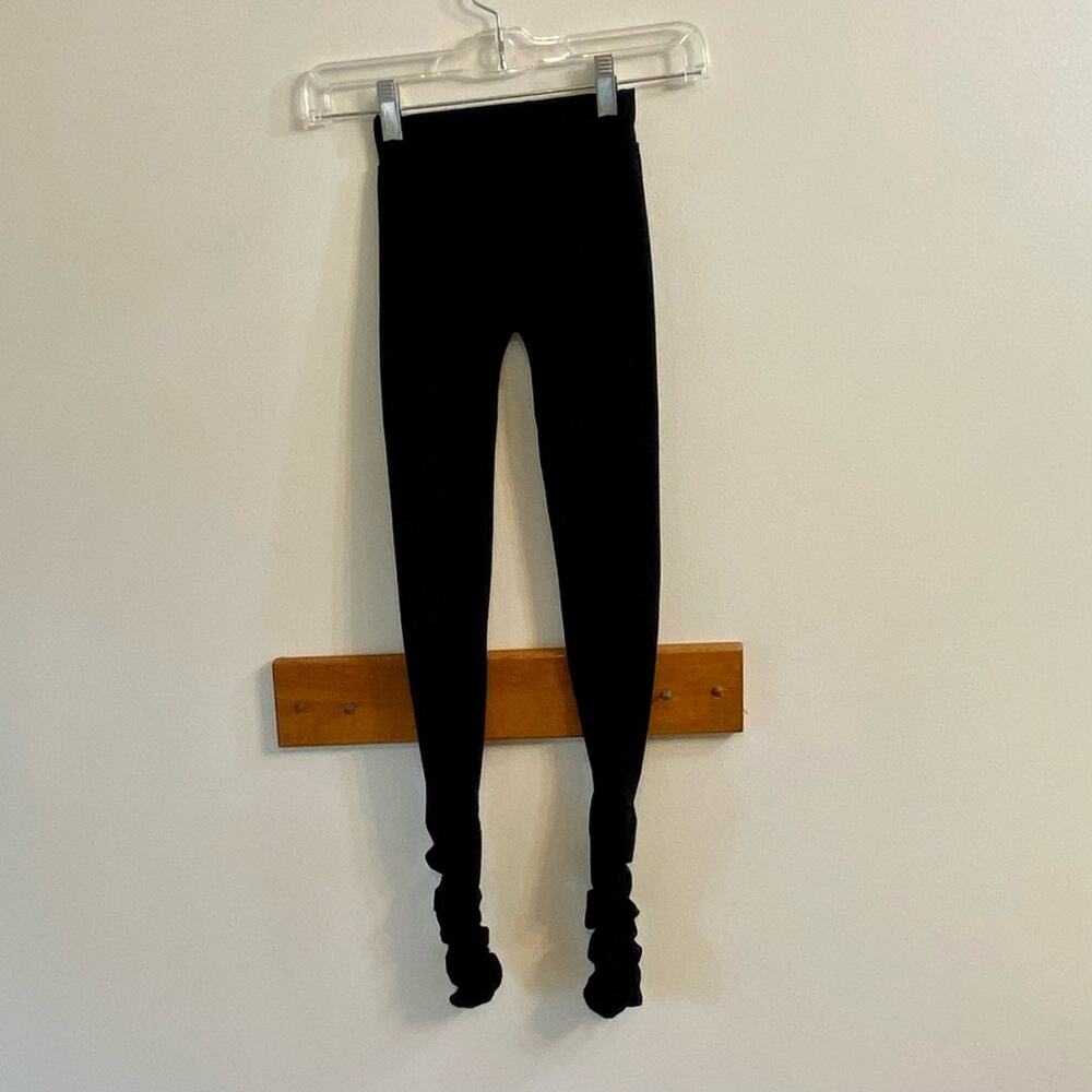 Alice + Olivia Women’s XS Black Nylon Leggings with Scrunched Ruching at‎ Ankle